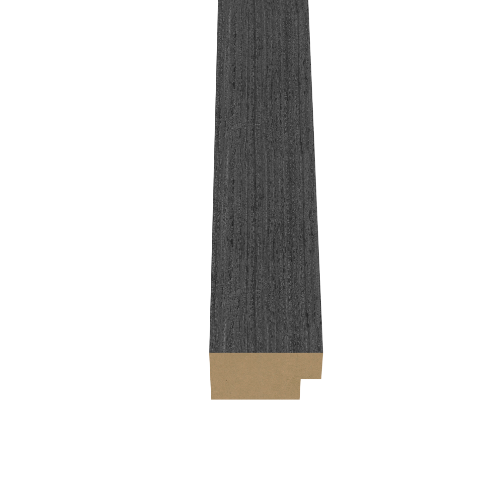Wandpaneel eindlat 270cm zwart eiken