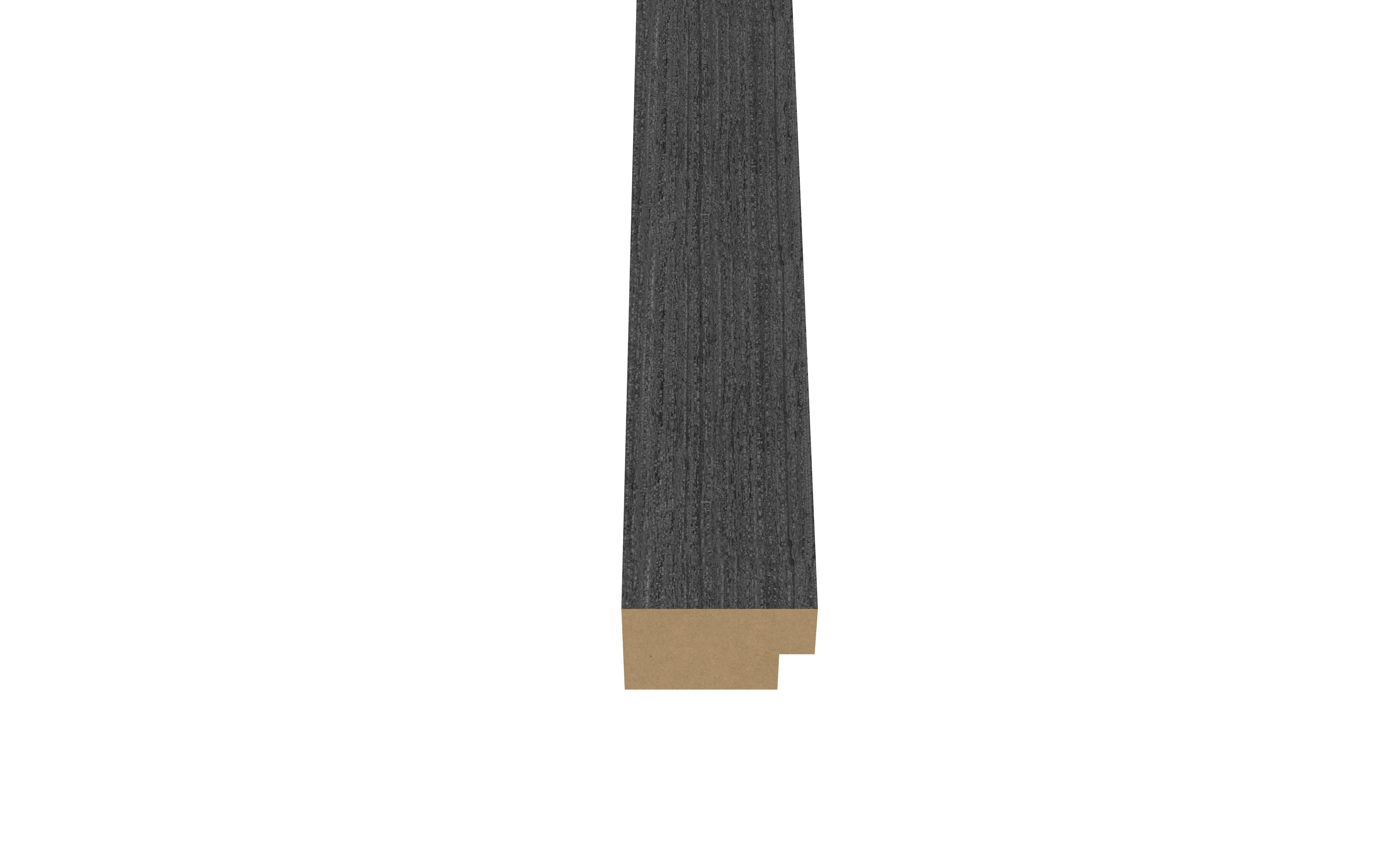 Wandpaneel eindlat 270cm zwart eiken